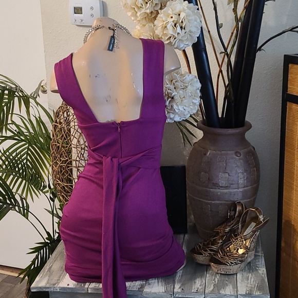 NEW LULUS SUMMER PINK TIE  DRESS  BEAUTIFUL XS - Picture 5 of 16